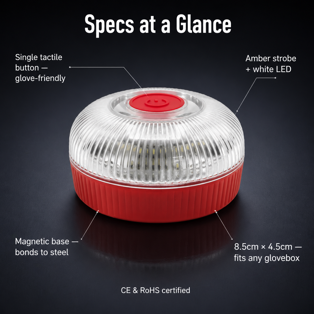 LuciPulse™ — Stick It On Your Roof & Light Up the Roadside in Seconds