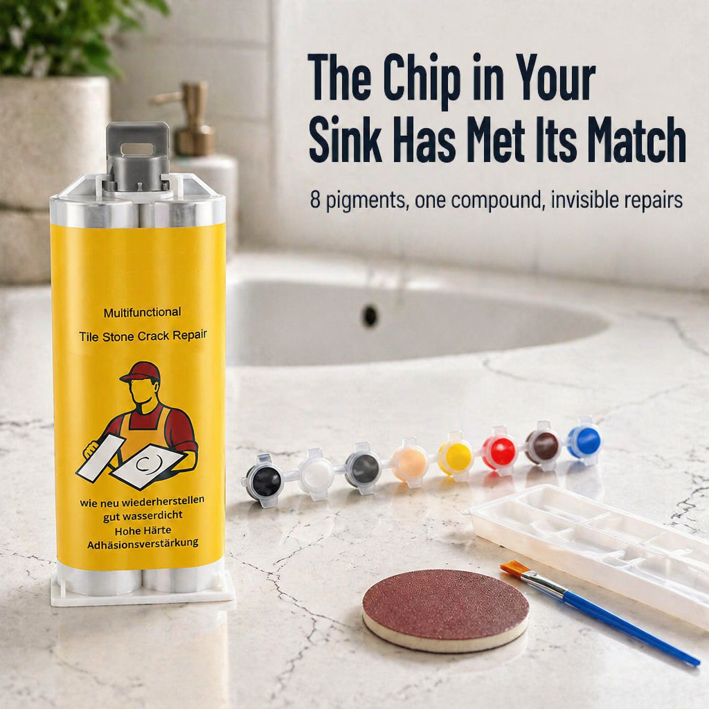 LuxePatch™ — Color-Match & Patch Cracked Tile, Stone, or Porcelain in Minutes