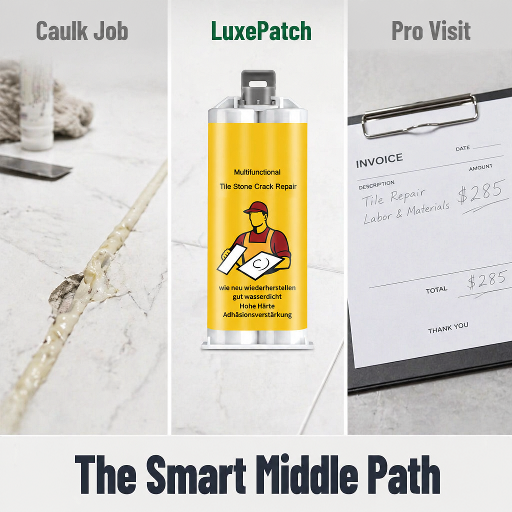 LuxePatch™ — Color-Match & Patch Cracked Tile, Stone, or Porcelain in Minutes