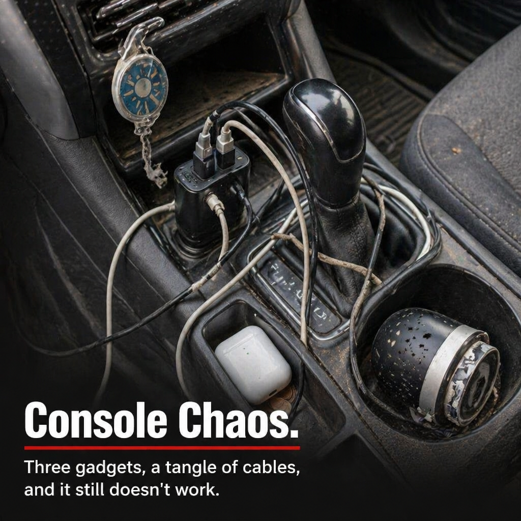 LumiVibe™ — Charge, Scent & Star-Project Your Car From One Plug