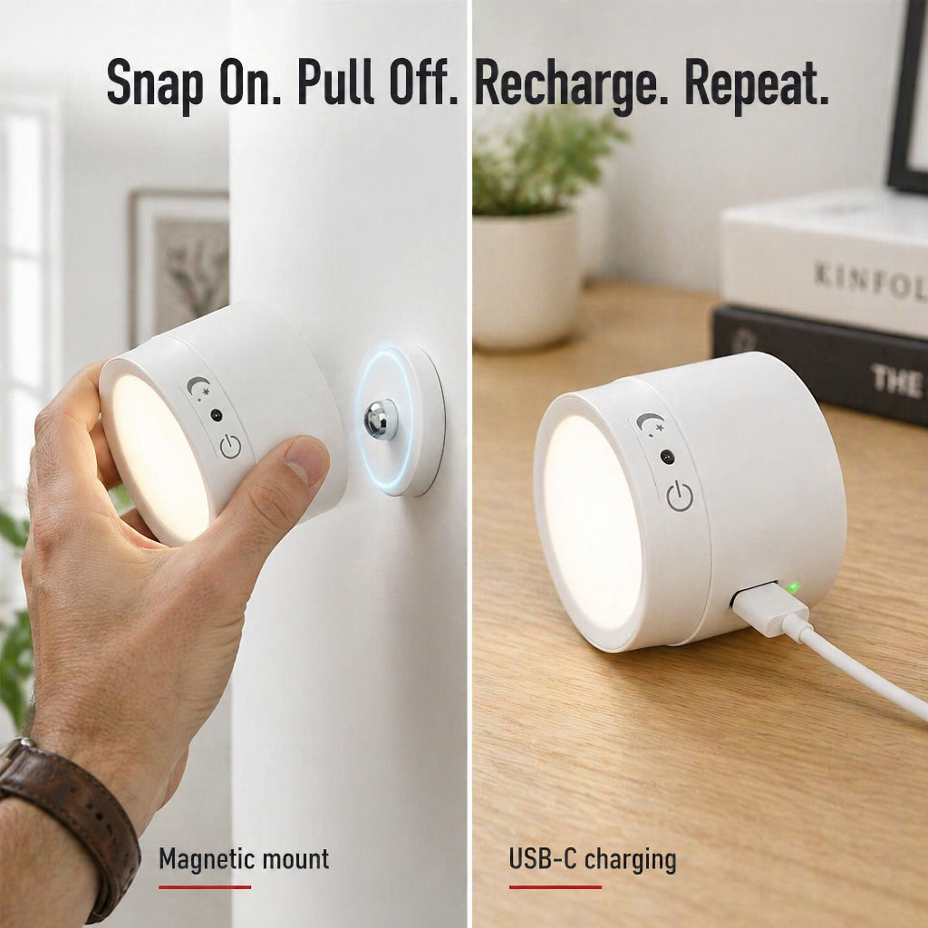 LumaFlex™ — Add Bright, Cordless Light to Any Wall in Under a Minute