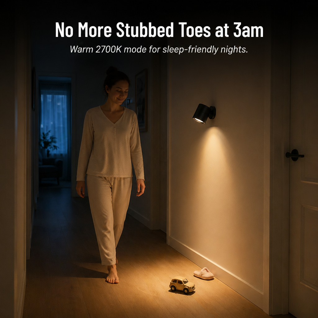 LumaFlex™ — Add Bright, Cordless Light to Any Wall in Under a Minute