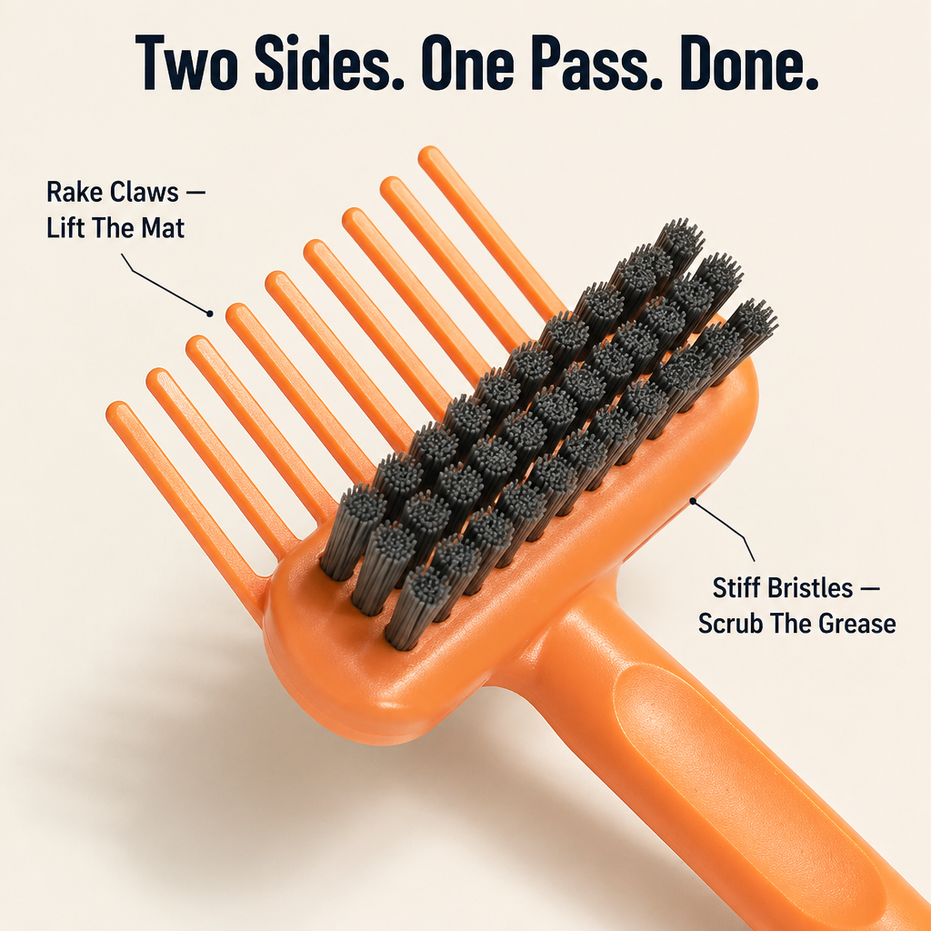 BrushVibe 2-in-1 Hair Brush Cleaner Tool for Combs & Brushes