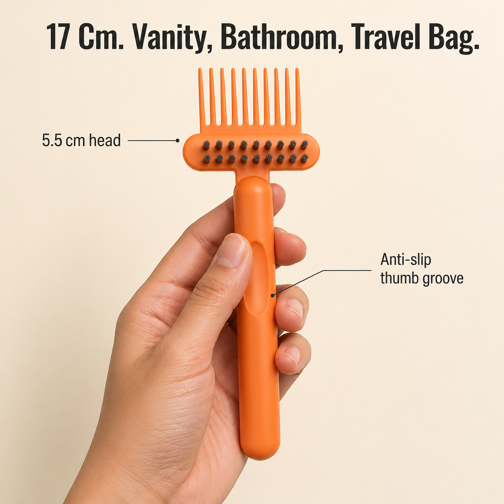 BrushVibe 2-in-1 Hair Brush Cleaner Tool for Combs & Brushes