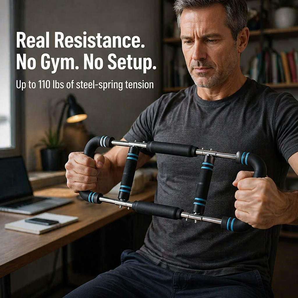 IronVibe™ Adjustable Twister — Sculpt Stronger Arms, Chest & Back in 10 Minutes