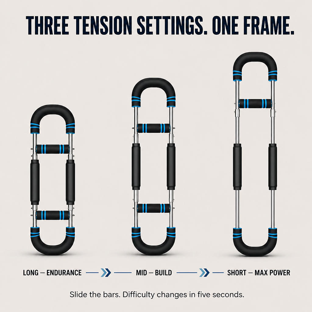 IronVibe™ Adjustable Twister — Sculpt Stronger Arms, Chest & Back in 10 Minutes