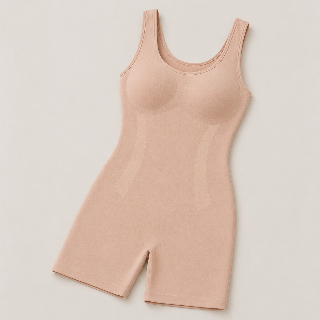 LunaContour™ – Seamless Full-Body Shaping Bodysuit with Mid-Thigh Smoothing