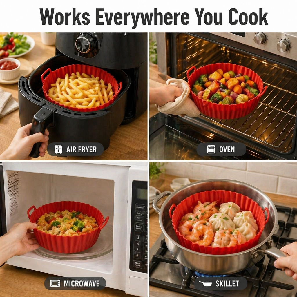 CrispaMat™ — Catch the Grease and Skip the Air Fryer Scrub Forever