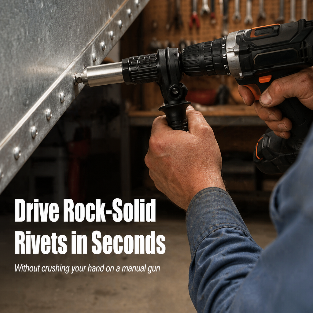 IronCladGrip™ — Transform Your Drill into a Precision Riveting Powerhouse for Flawless, Rock-Solid Results Every Time
