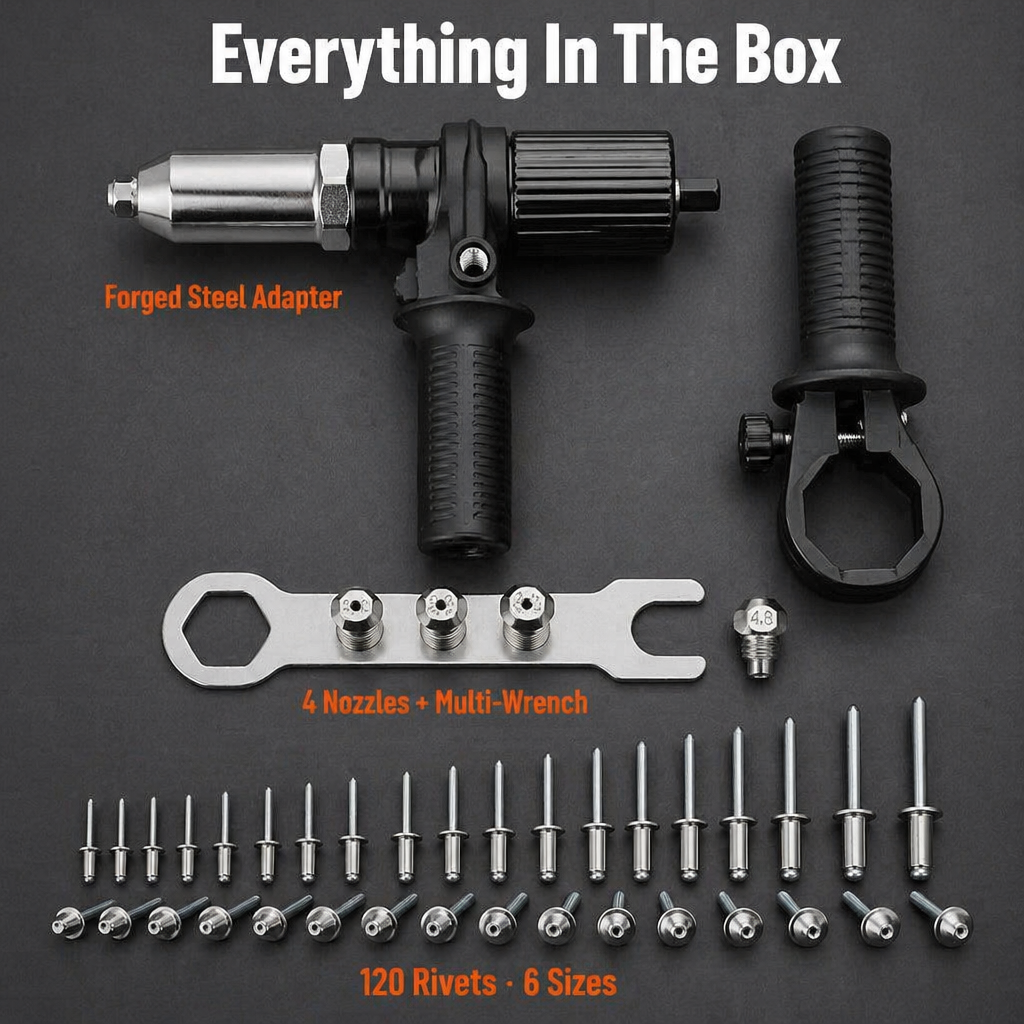 IronCladGrip™ — Transform Your Drill into a Precision Riveting Powerhouse for Flawless, Rock-Solid Results Every Time