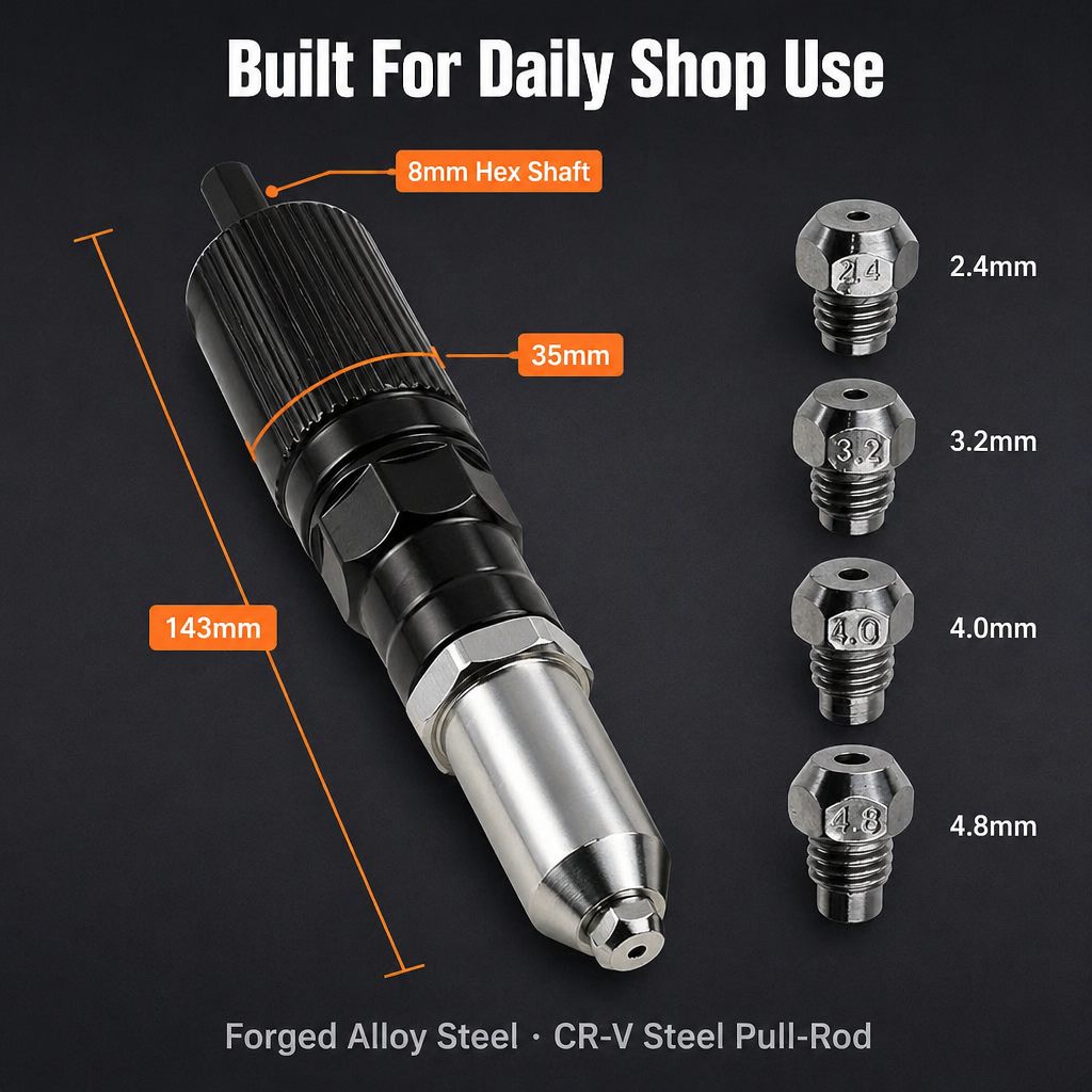 IronCladGrip™ — Transform Your Drill into a Precision Riveting Powerhouse for Flawless, Rock-Solid Results Every Time