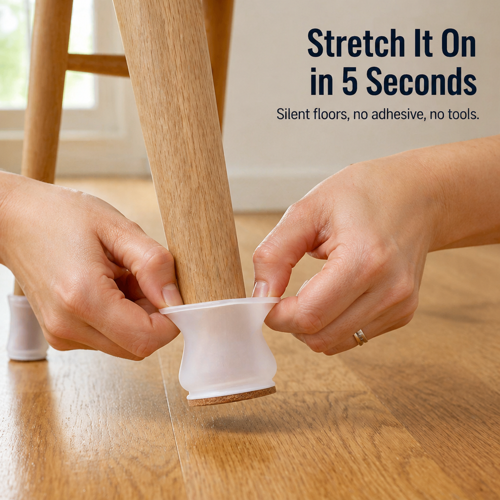 GlideGuard™ — Hug Every Chair Leg, Silence Every Scrape, Save Every Floor
