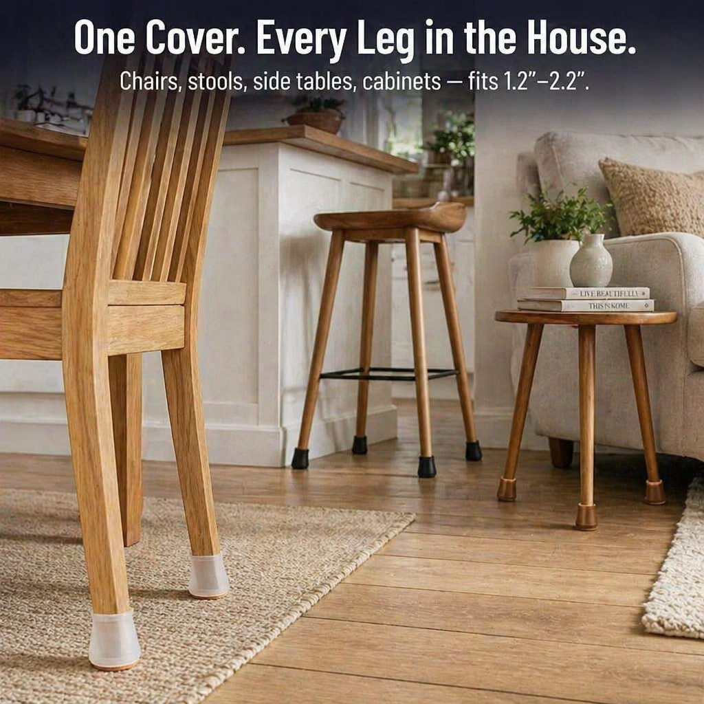 GlideGuard™ — Hug Every Chair Leg, Silence Every Scrape, Save Every Floor