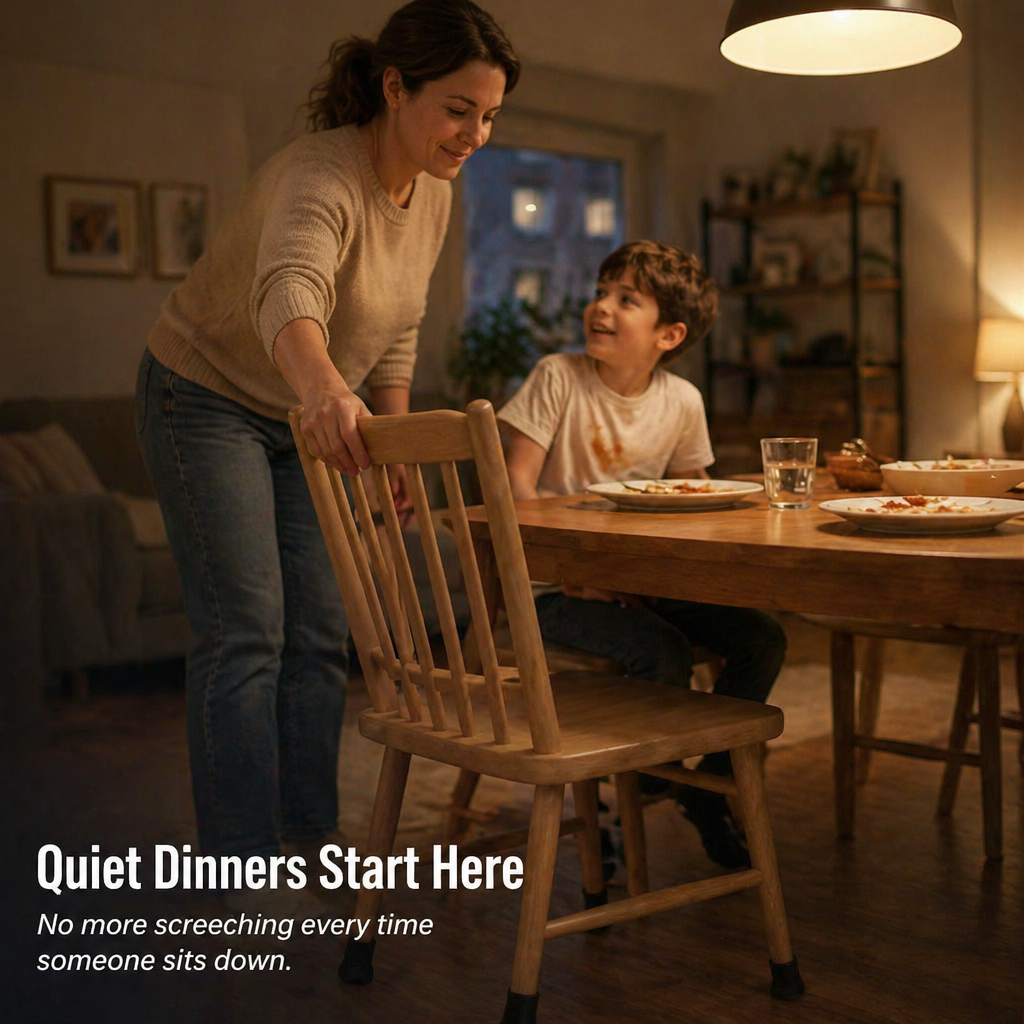 GlideGuard™ — Hug Every Chair Leg, Silence Every Scrape, Save Every Floor