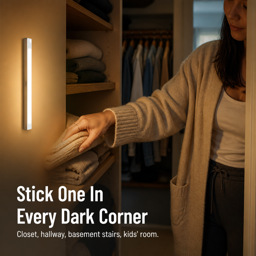 GlowPulse™ — Light Your Hallway, Closet & Stairs Without Flipping A Switch