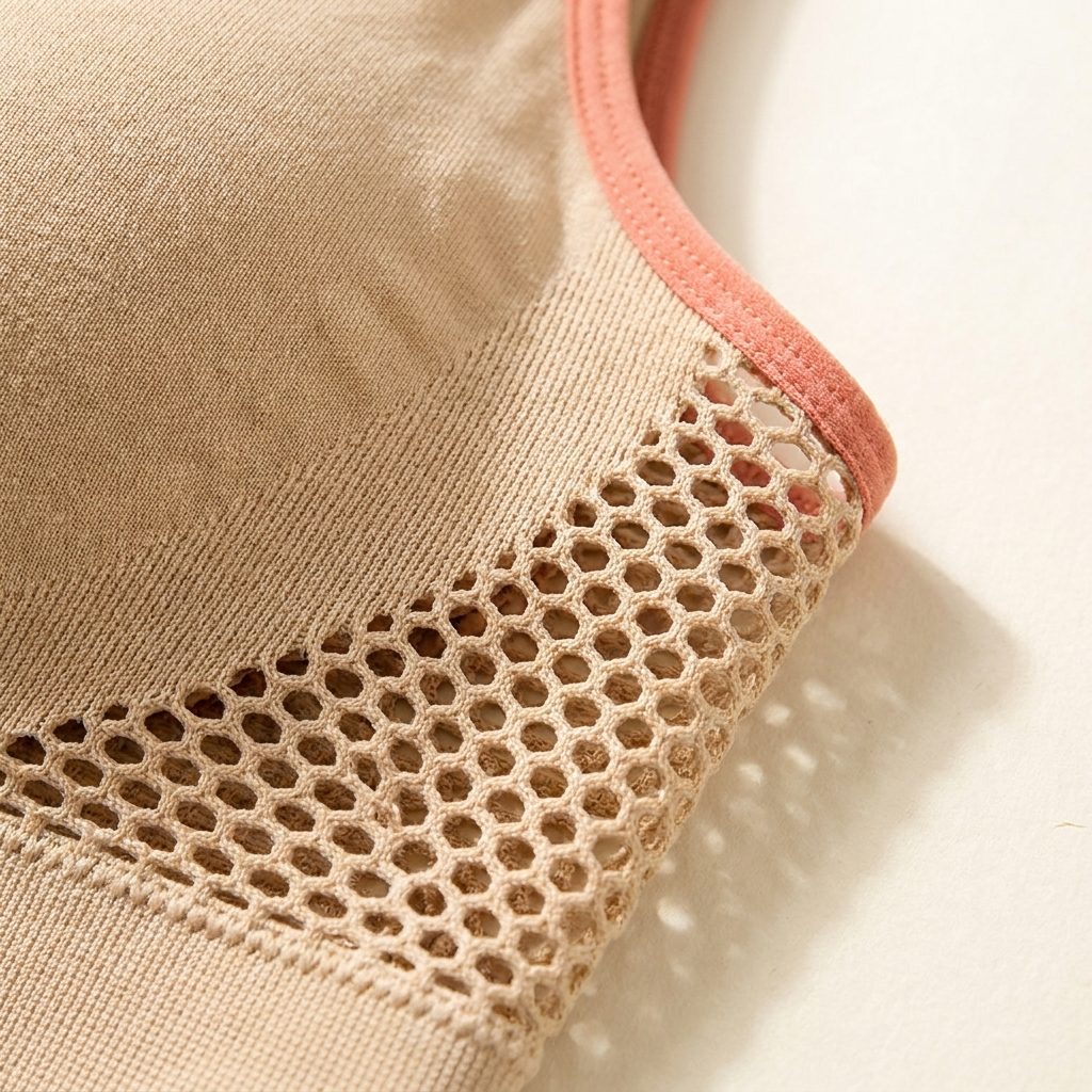 EmbraLuxe™ – Plus-Size Wireless Lift Bra with Breathable Mesh Wings