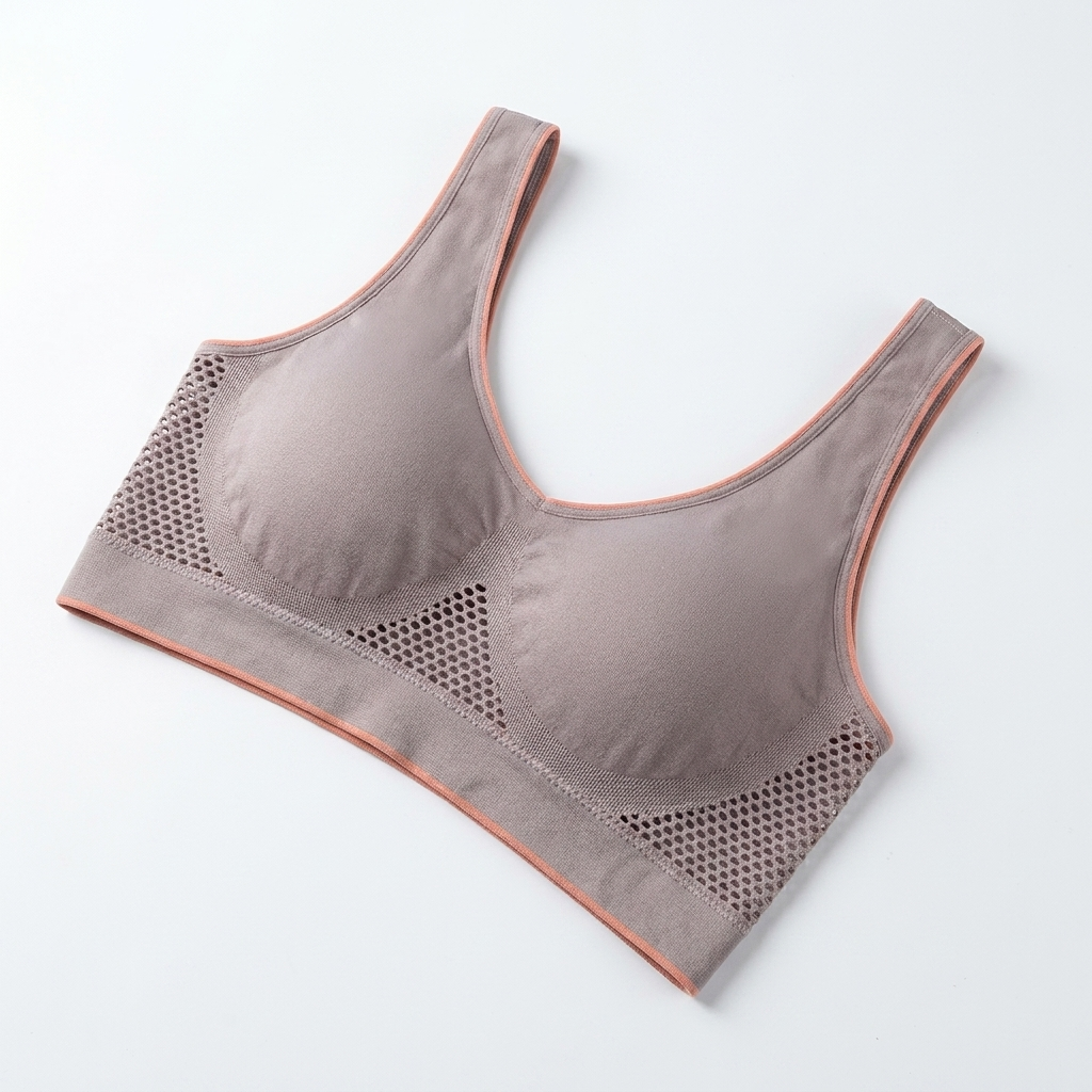 EmbraLuxe™ – Plus-Size Wireless Lift Bra with Breathable Mesh Wings