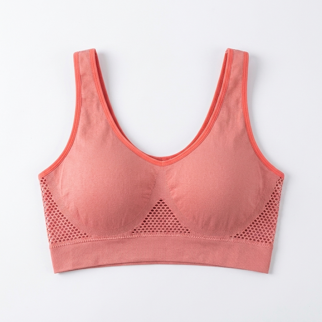 EmbraLuxe™ – Plus-Size Wireless Lift Bra with Breathable Mesh Wings