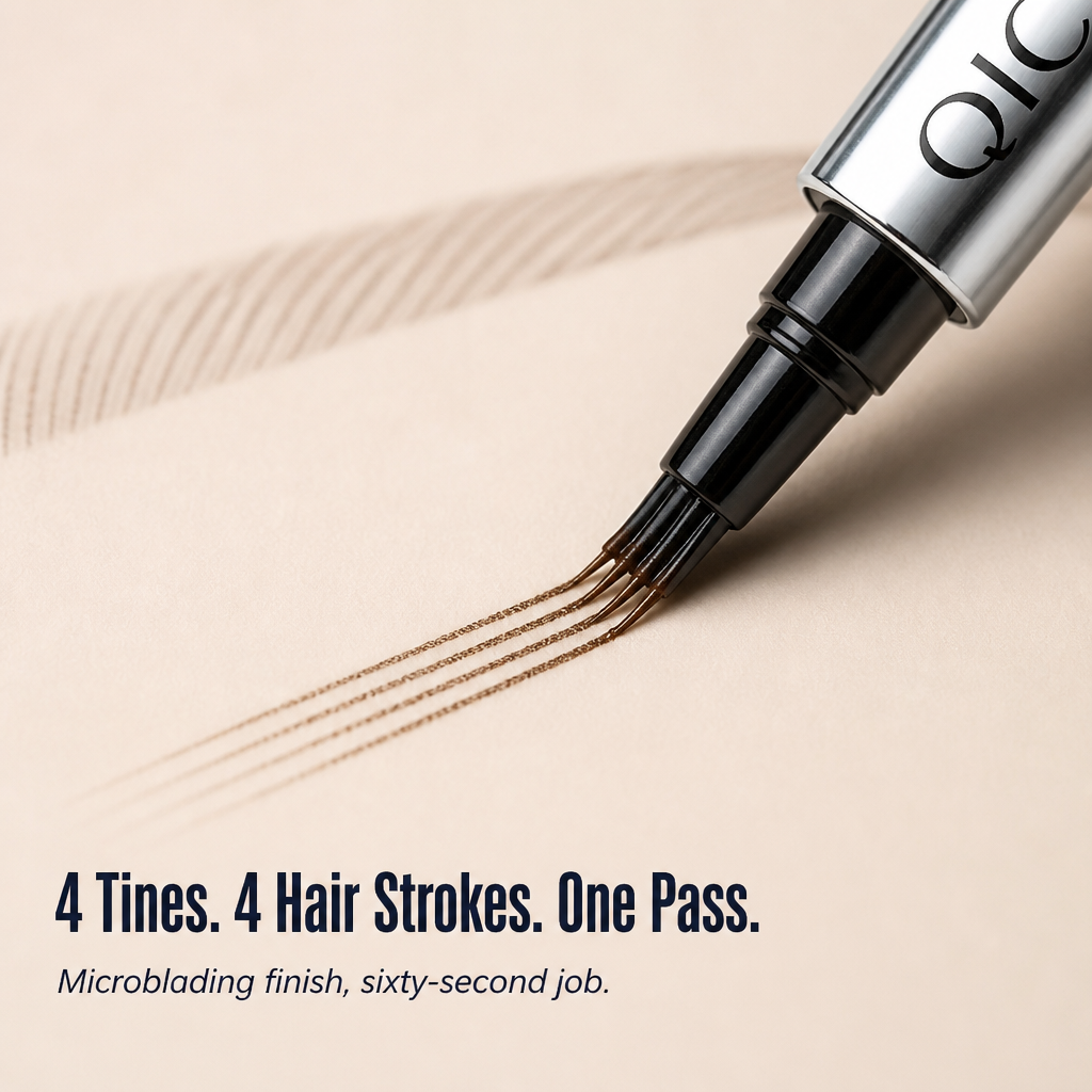 NatuSculpt™ 4-Tip Brow Pen — Sketch Hair-Like Brows In 60 Seconds That Won't Budge