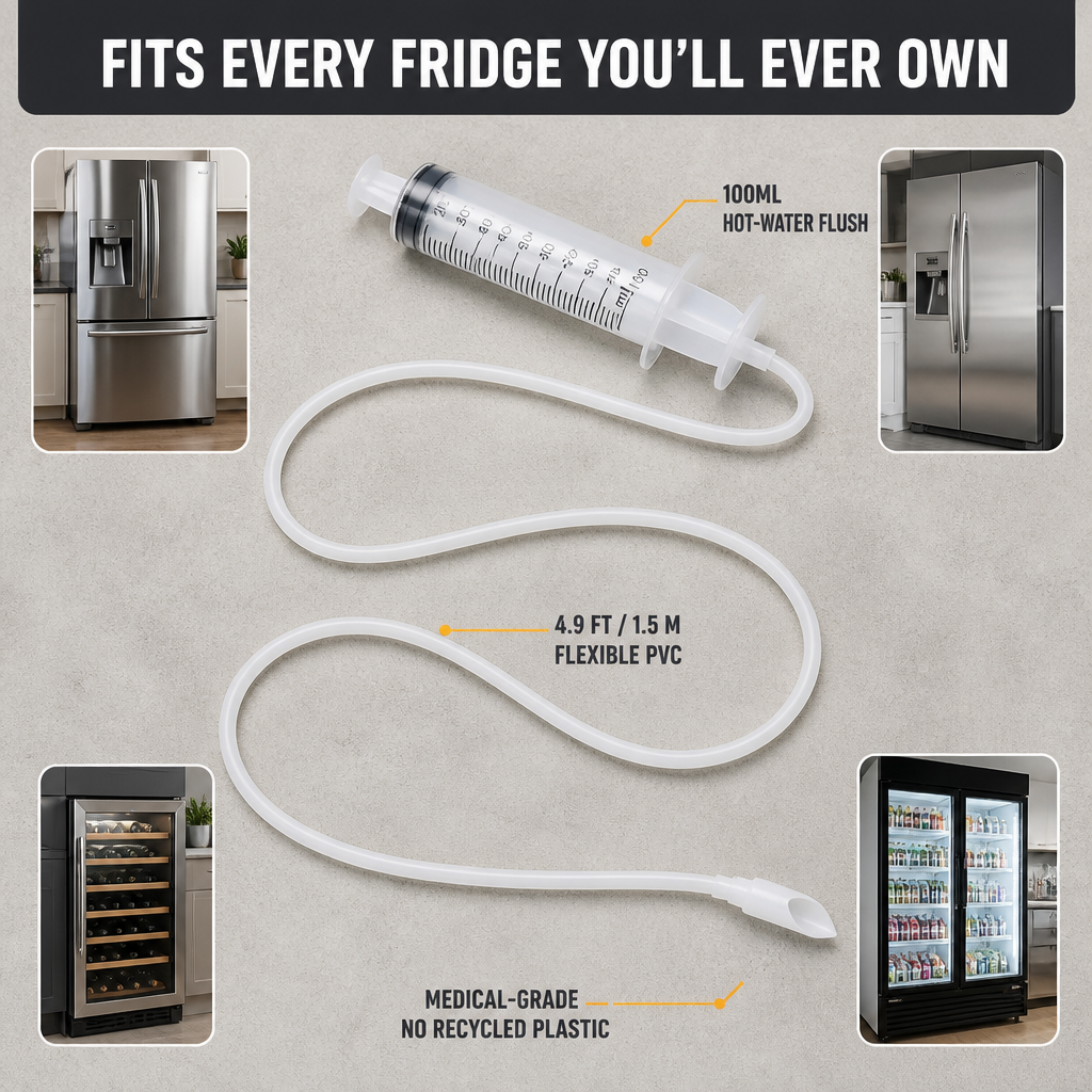 FlowFree™ — End Hidden Fridge Leaks and Odors Without Unplugging a Thing