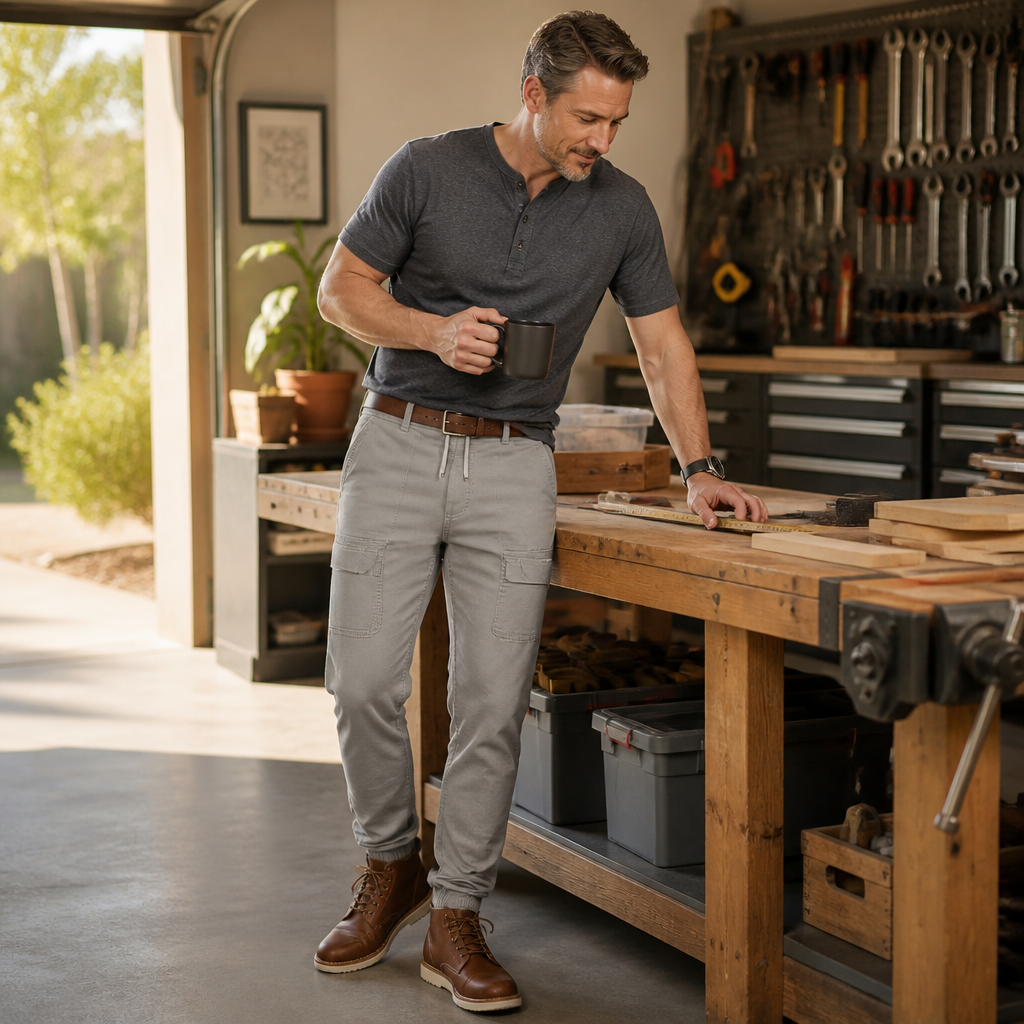 CasualFlex™ – Easy-Wear Stretch Cargo Pants with Drawcord Waist