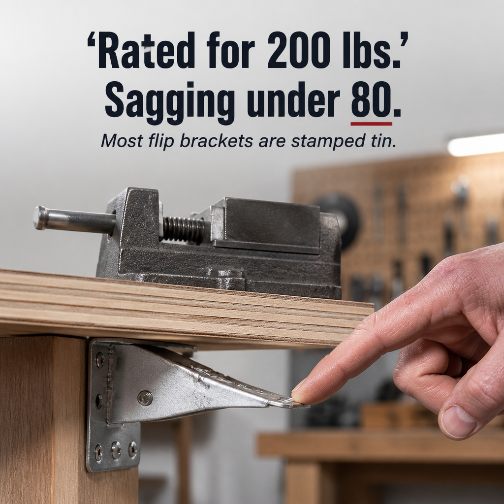 ForgeFold™ — Hold 500 Pounds Steady, Then Fold It Flush to the Wall