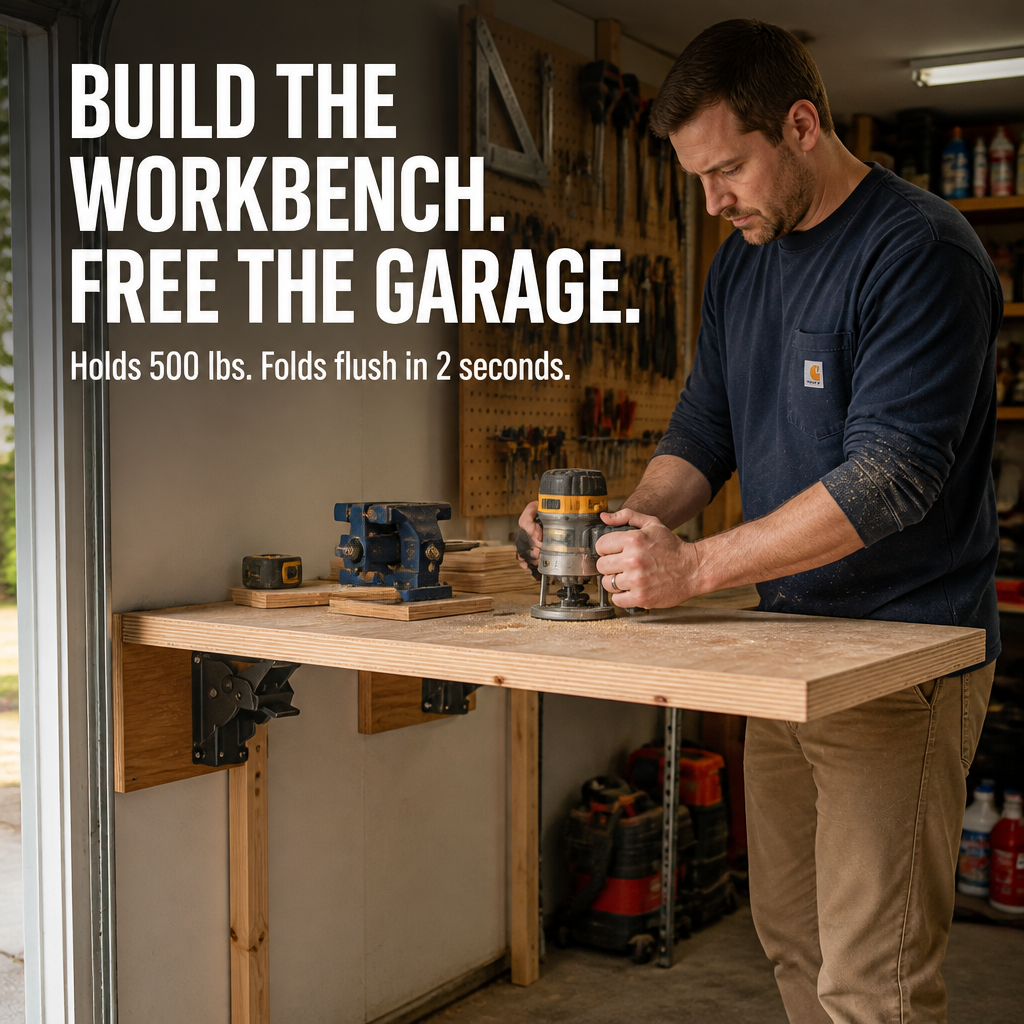 ForgeFold™ — Hold 500 Pounds Steady, Then Fold It Flush to the Wall