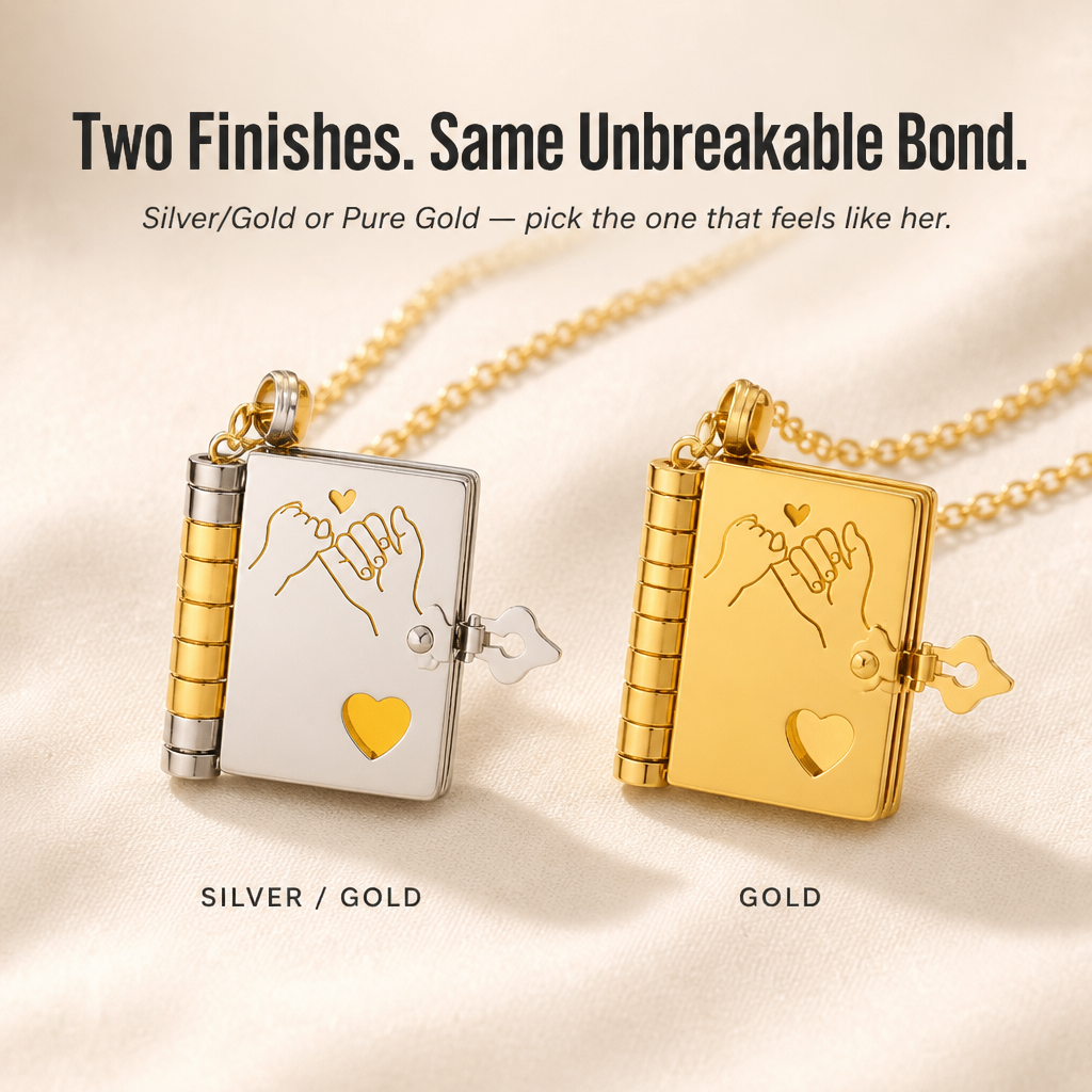 HeartLore™ — Give Her a Book of Engraved Love She'll Wear Every Day