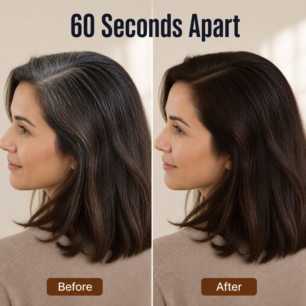 ColorGlide™ — Cover Gray Roots in 60 Seconds, Sweat-Proof All Day