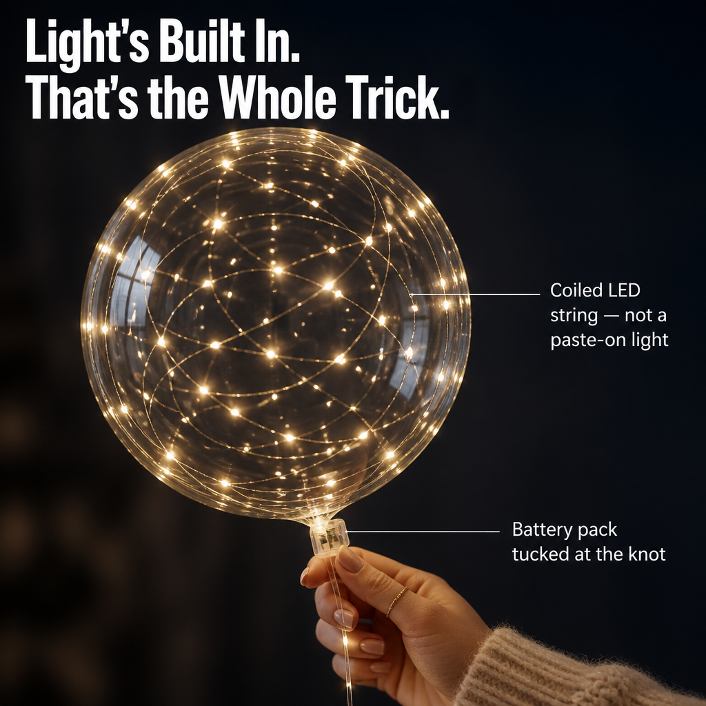 GlowNova™ LED Balloons — Hang the Glow Your Guests Will Ask You About