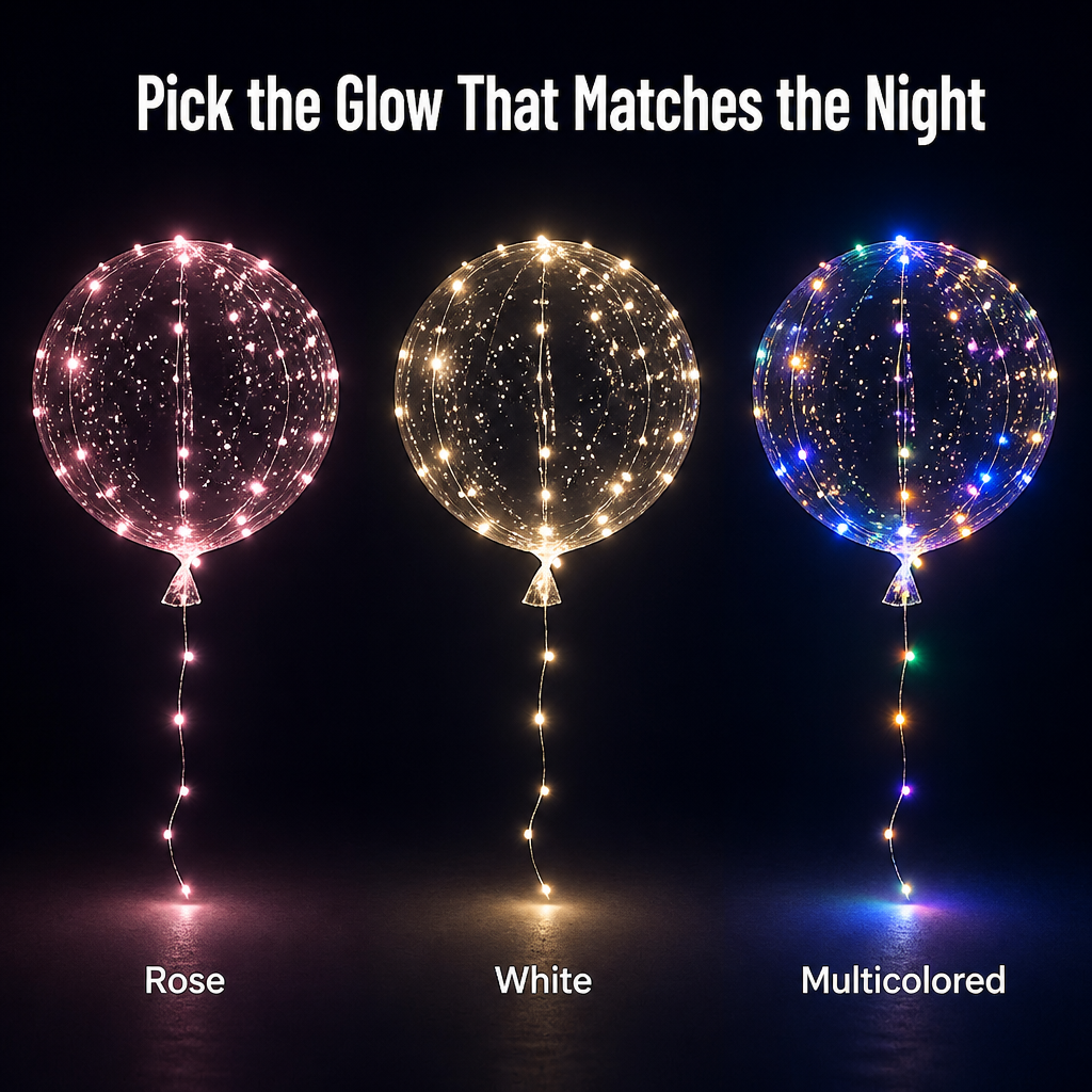 GlowNova™ LED Balloons — Hang the Glow Your Guests Will Ask You About