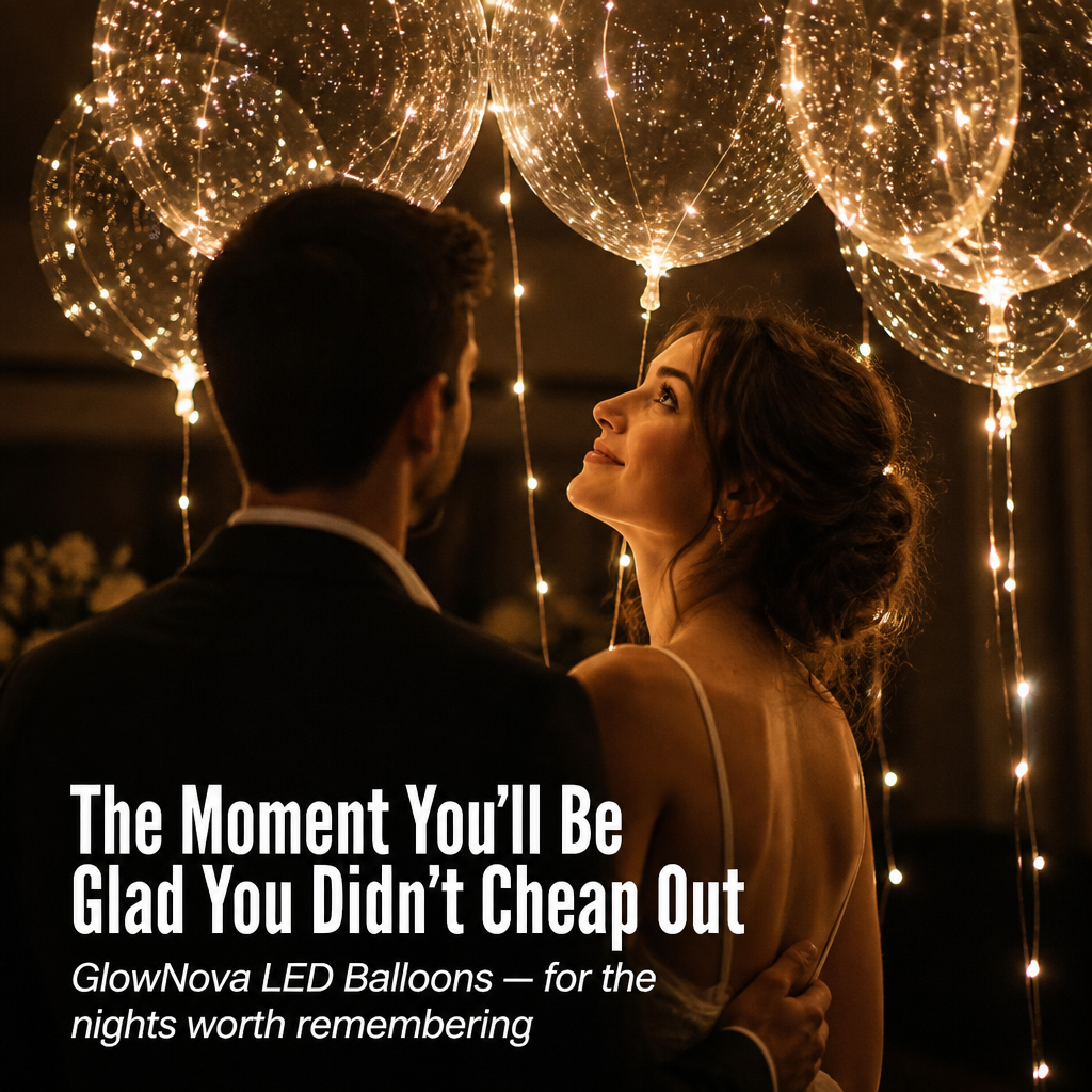GlowNova™ LED Balloons — Hang the Glow Your Guests Will Ask You About