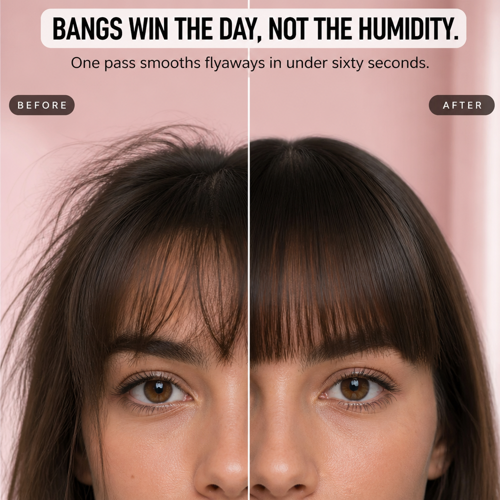LumeaCurve™ Mini Styler — Smooth Bangs, Tame Frizz & Refresh Waves On The Go