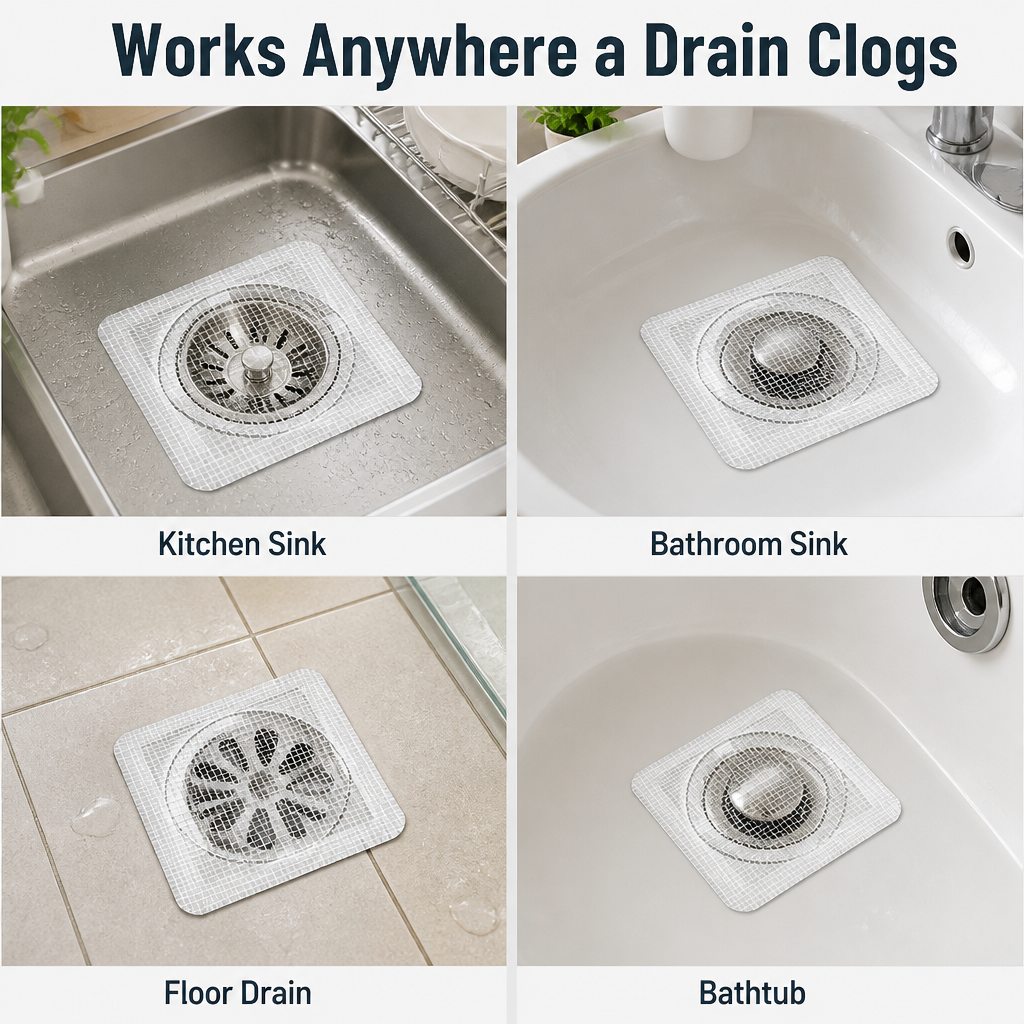 DrainGuard™ — Stop Hair Clogs Before They Wreck Your Shower Drain