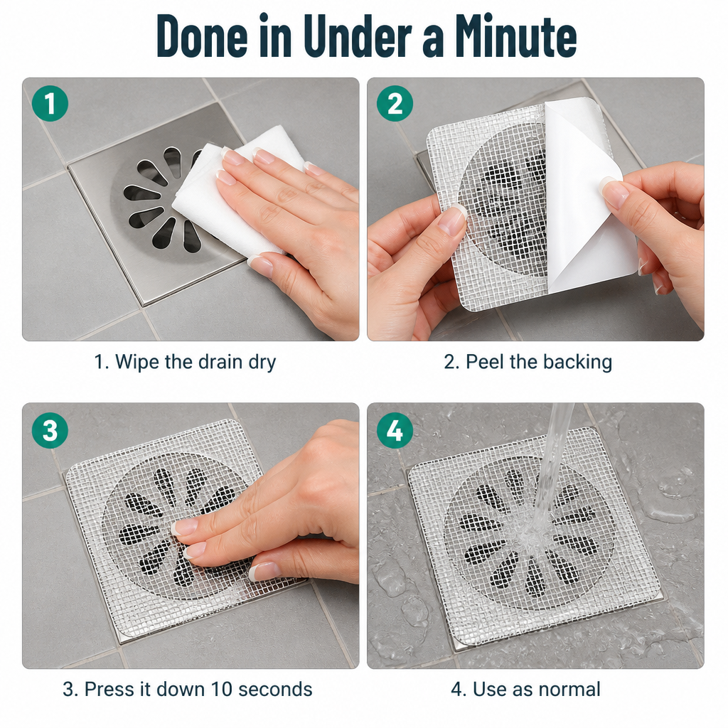 DrainGuard™ — Stop Hair Clogs Before They Wreck Your Shower Drain