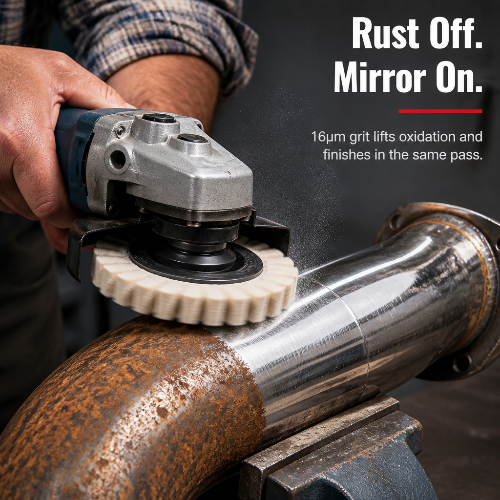 MirrorFelt™ — Restore Rust, Marble & Auto Parts to 100GU Mirror Shine | 3 for 2 Inside