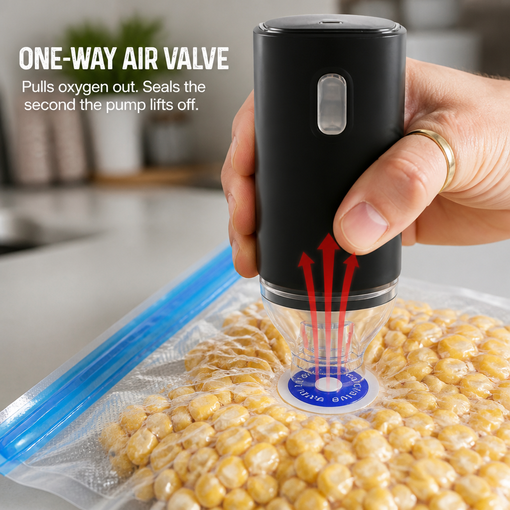 FreshSeal Pro™ — Keep Meat And Berries Fresh 5x Longer With One-Button Vacuum Bags