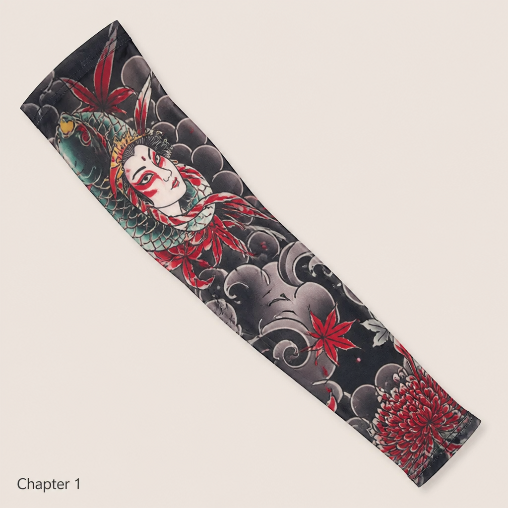 ArborSkin™ – Japanese Tattoo-Print UPF 50+ Sun Protection Arm Sleeve