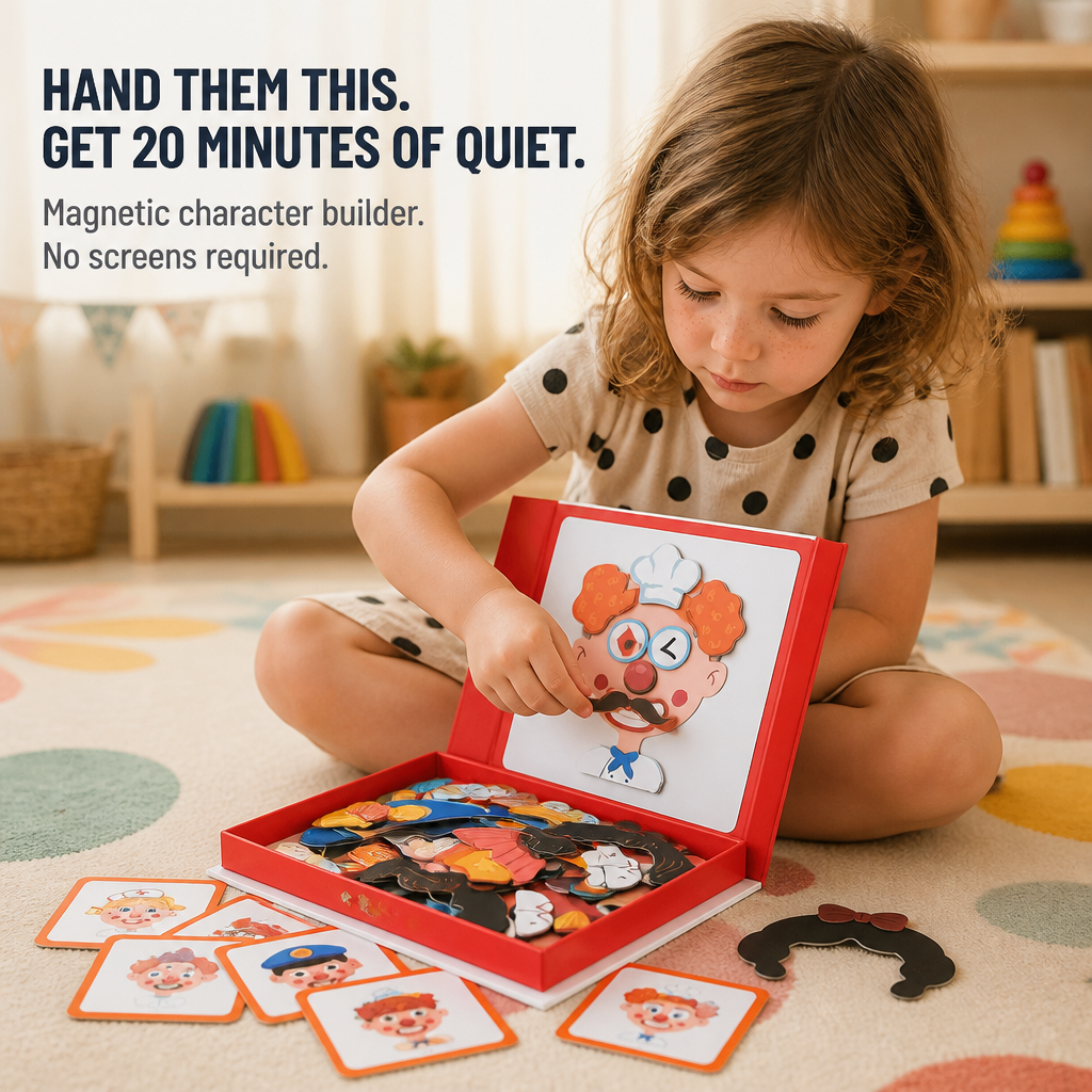 EmotionCraft™ — Build Endless Magnetic Characters That Hold Kids Off Screens