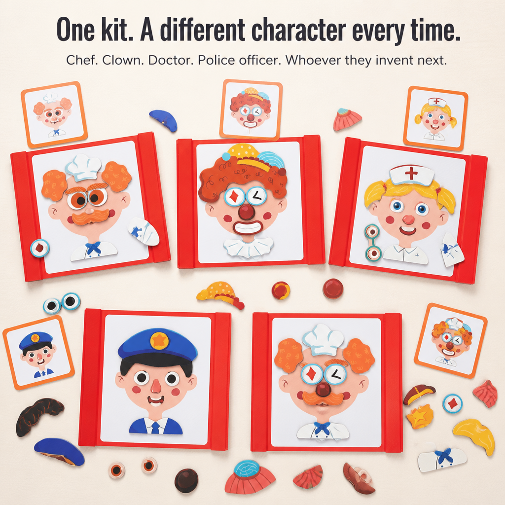 EmotionCraft™ — Build Endless Magnetic Characters That Hold Kids Off Screens