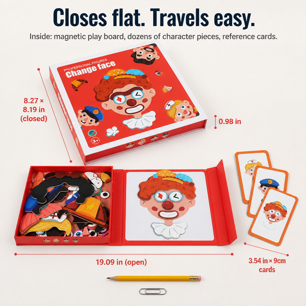 EmotionCraft™ — Build Endless Magnetic Characters That Hold Kids Off Screens