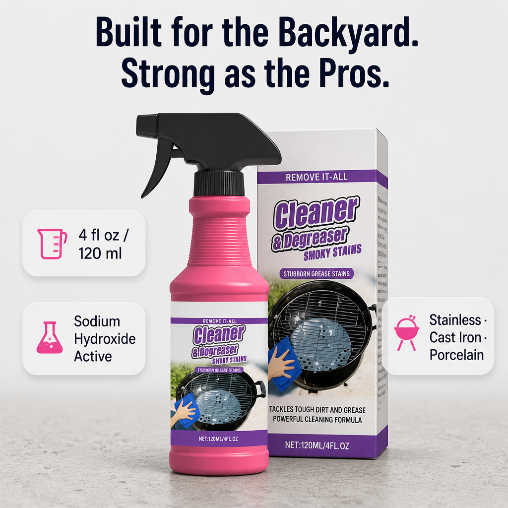 FlameForce Grill Cleaner and Degreaser Spray for Burnt Grease