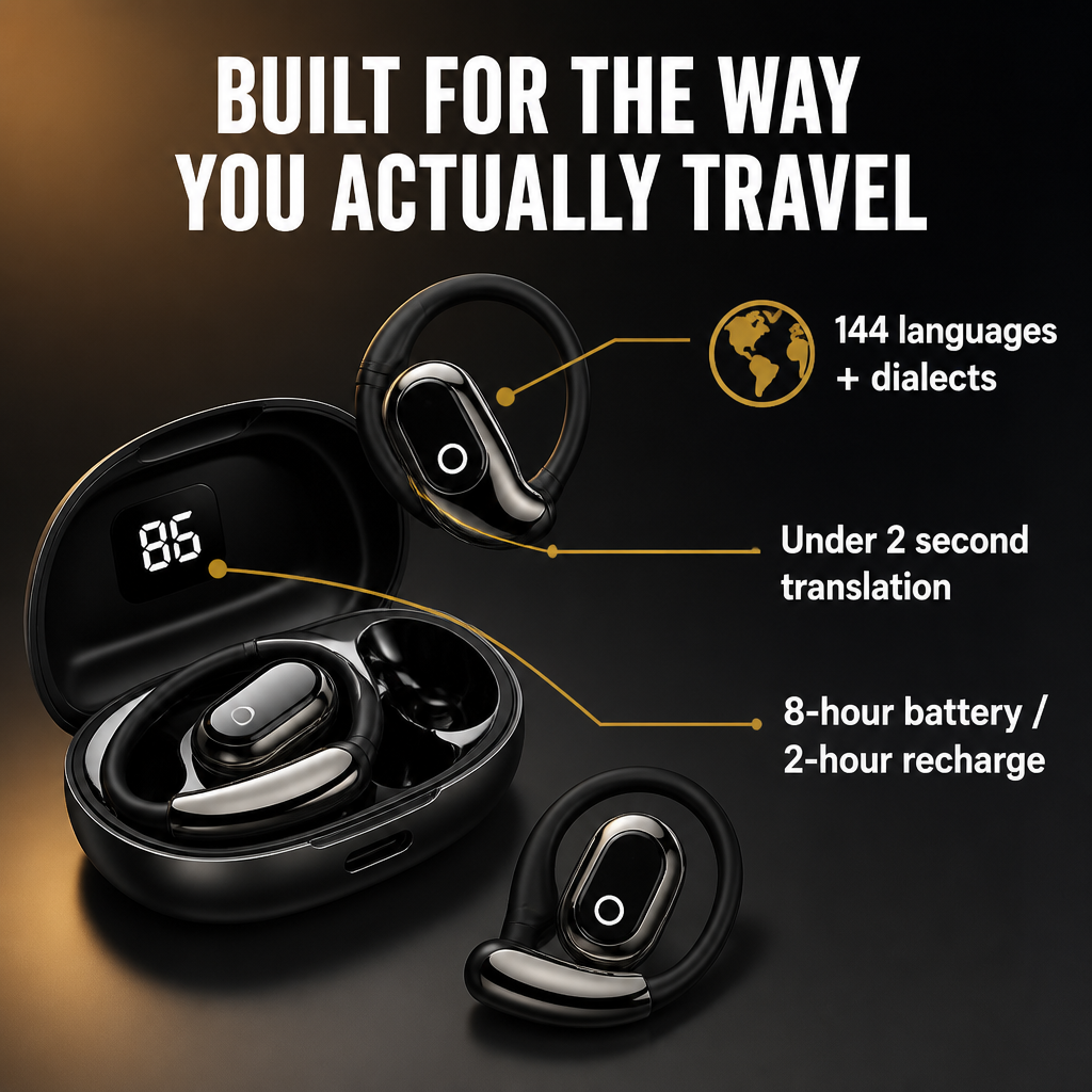 FluentSense™ — Speak 144 Languages Live Without Holding Up Your Phone