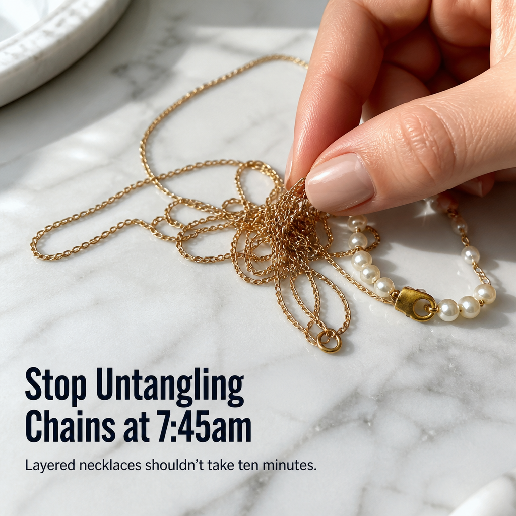 LumenaMuse™ — Wear the Layered Pearl Look Without Tangled Chains