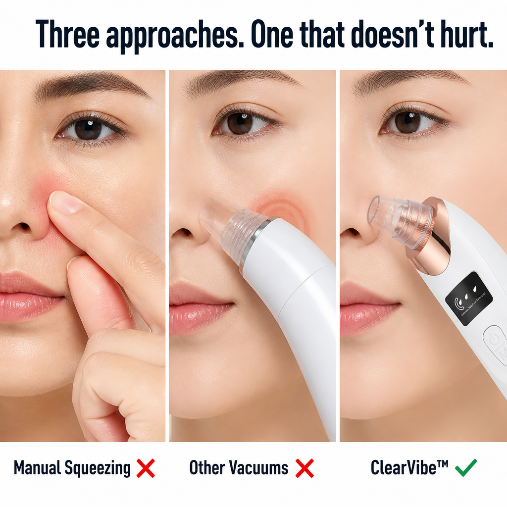 ClearVibe™ — Clear Stubborn Blackheads Without Leaving a Single Red Ring