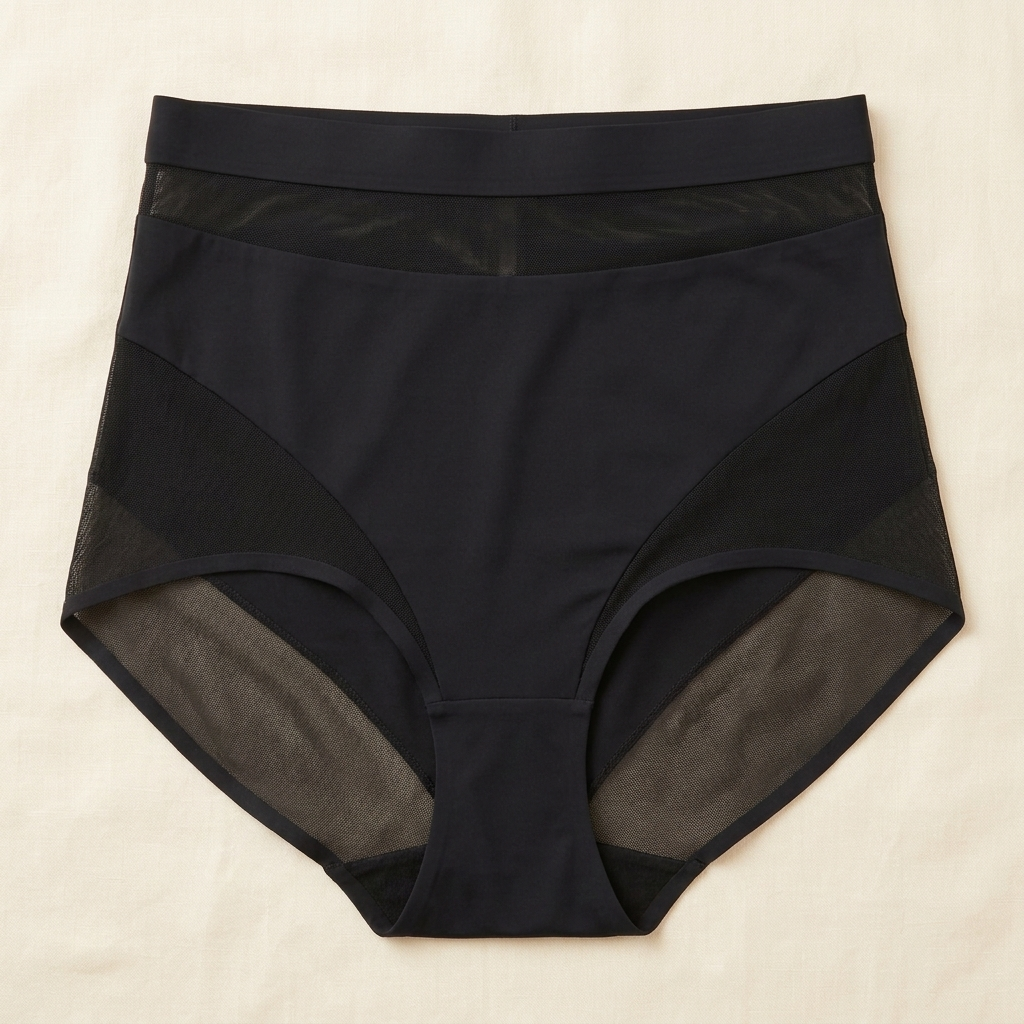Flexéa™ – Sheer Mesh High-Waist Tummy Control & Butt-Lifting Shaping Brief