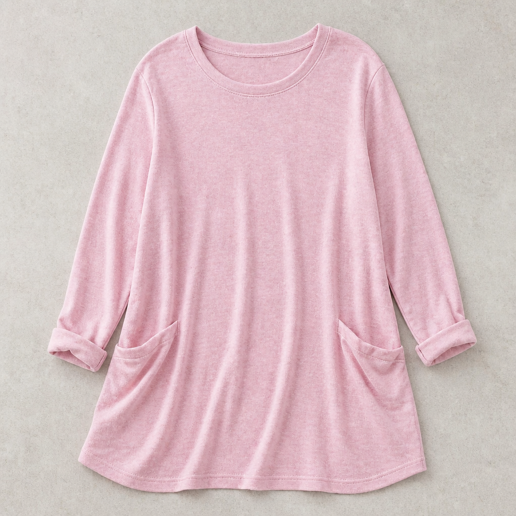 ElevéaComfort™ – Relaxed Oversized Tunic with Side Pockets