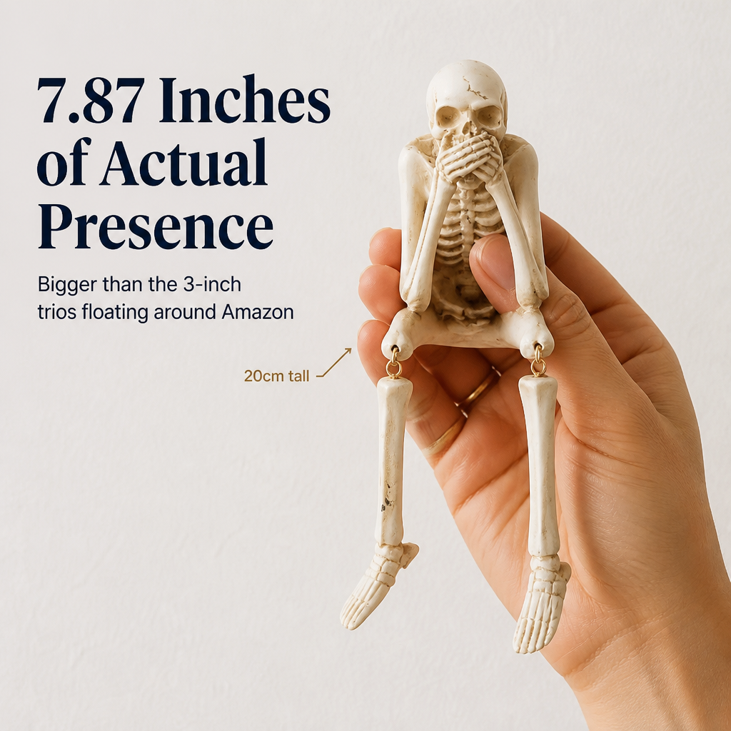 ChuckLuxe — Style Your Shelf With the Dangling-Leg Skeleton Trio Everyone Asks About | Set of 3