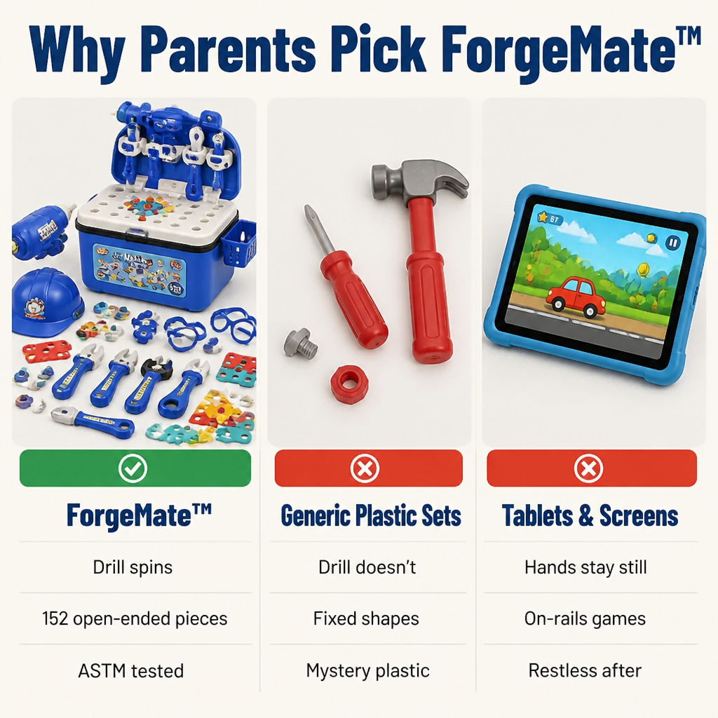ForgeMate™ — Trade Screen Time for a Drill That Really Spins and Builds