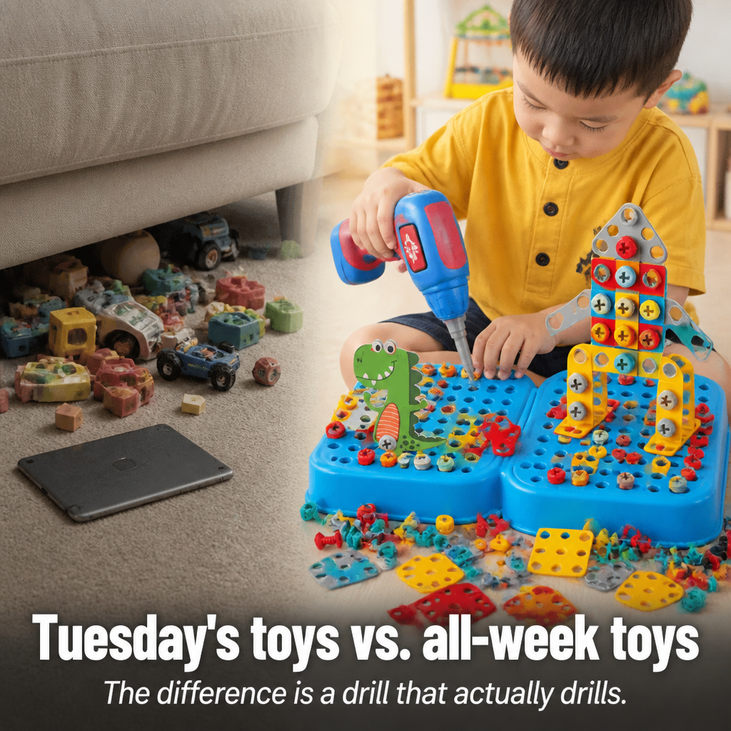 BrilliBuild™ — Hand Your Kid a Working Drill and Watch Screen Time Disappear